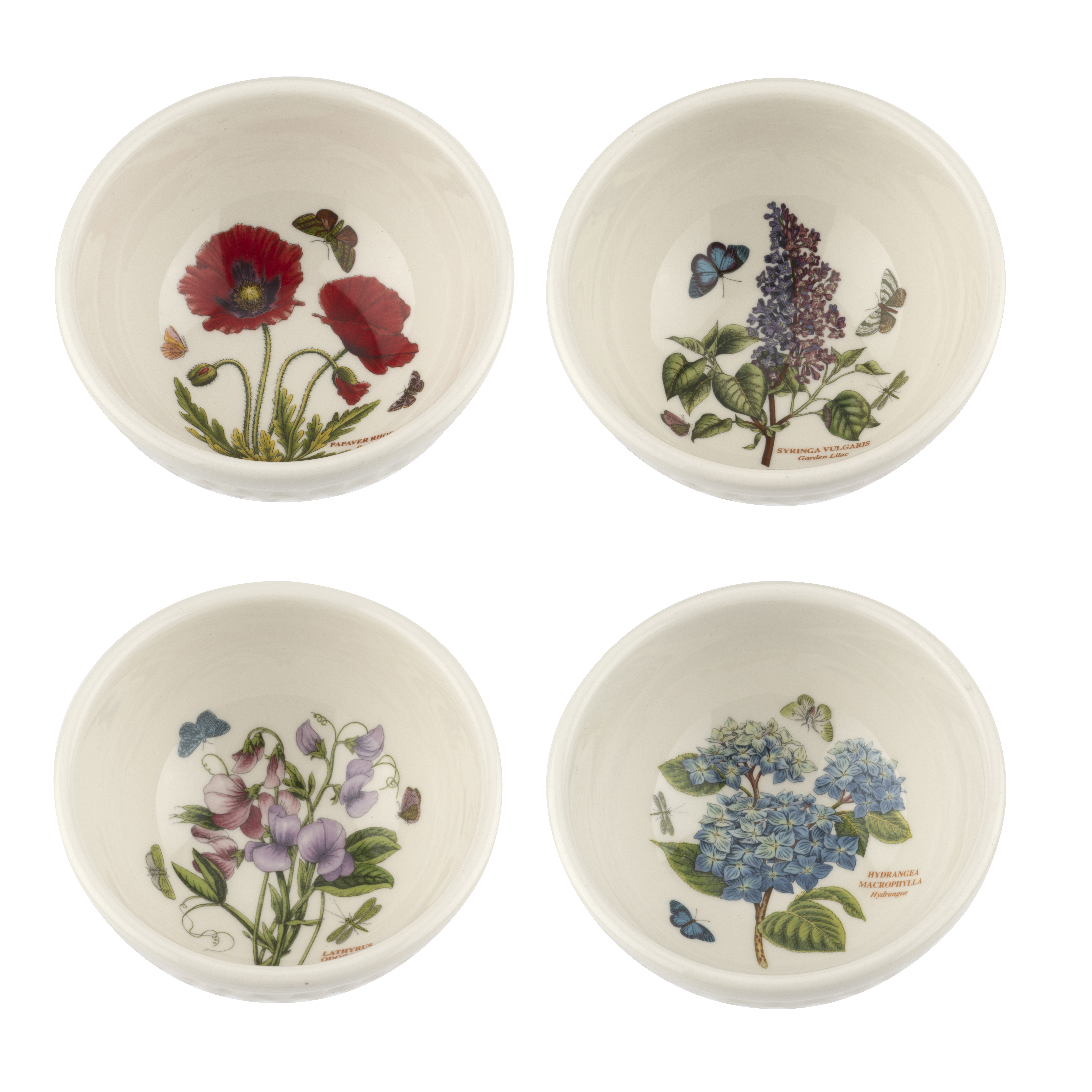 Botanic Garden Embossed 5 Inch Bowls Set of 4 image number null